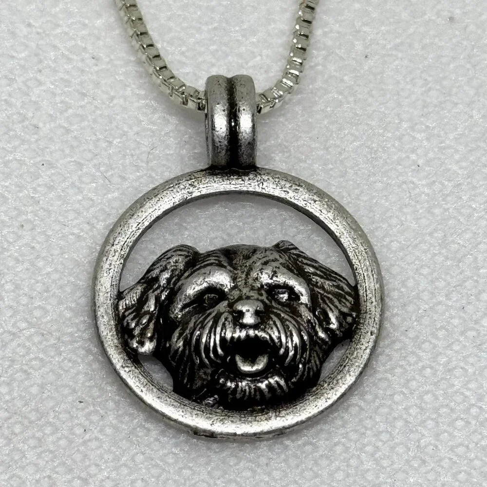 Shih Tzu dog pendant necklace, NWOT - Picture 1 of 5